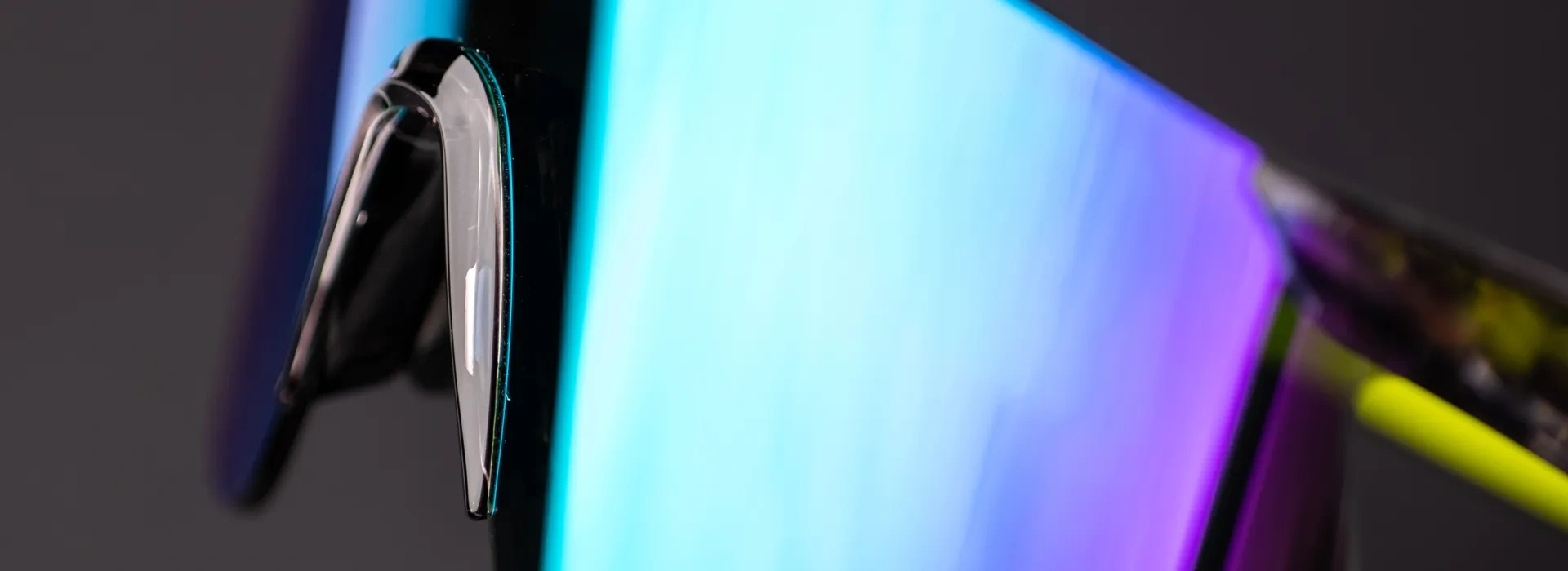 Närbild av solglasögon för sport