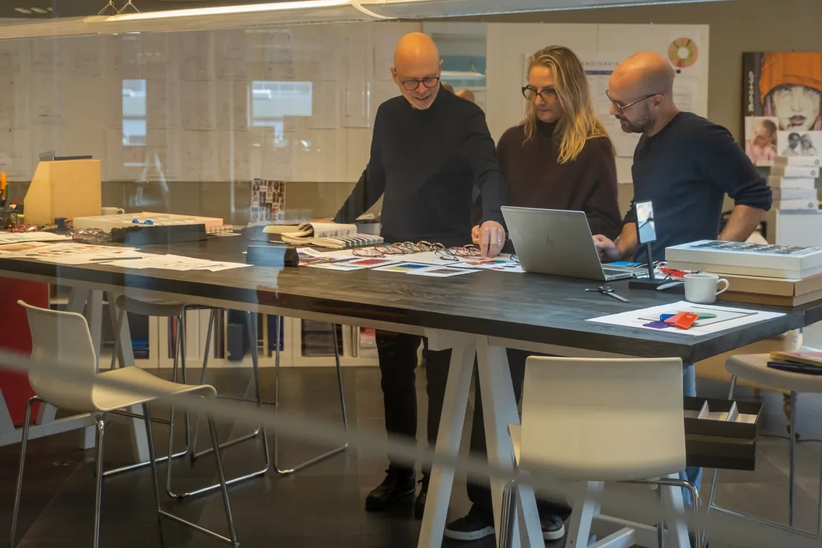 Arbete i designstudion